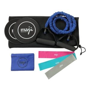 Maji Sports Fitness Set with Resistance Bands and Sliders